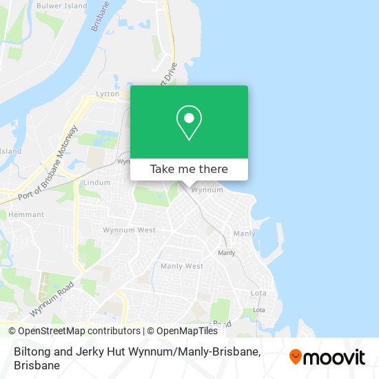 Biltong and Jerky Hut Wynnum / Manly-Brisbane map