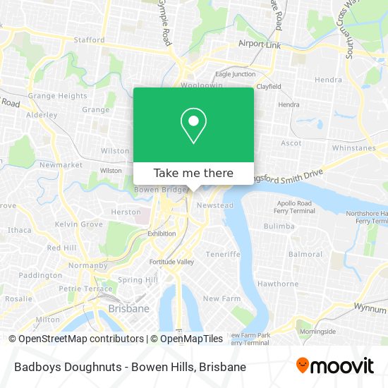 Badboys Doughnuts - Bowen Hills map