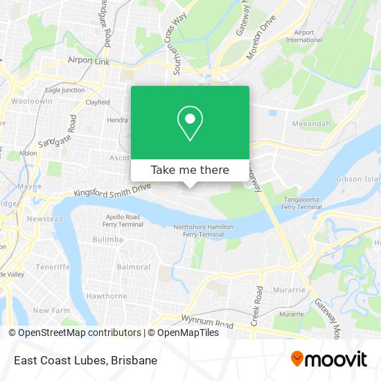 East Coast Lubes map
