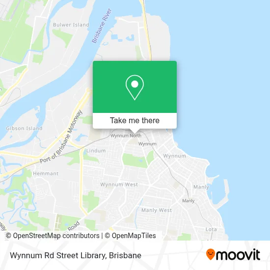 Mapa Wynnum Rd Street Library
