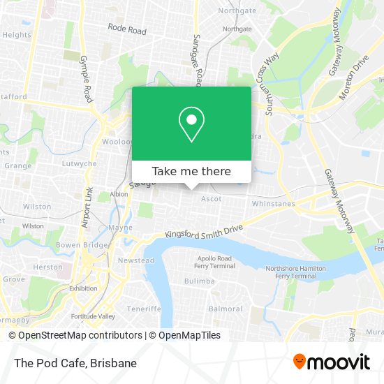 Mapa The Pod Cafe