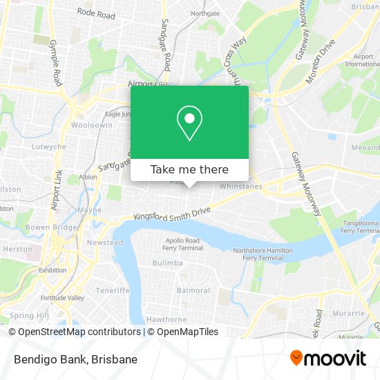 Bendigo Bank map