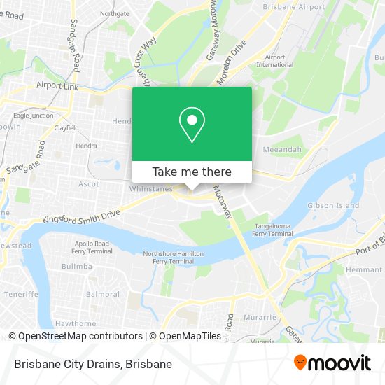 Brisbane City Drains map
