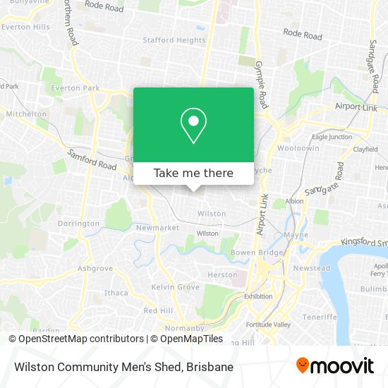 Wilston Community Men's Shed map