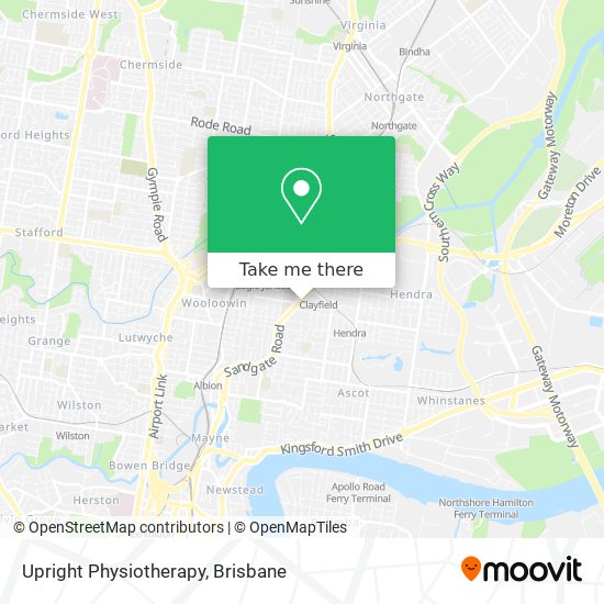 Upright Physiotherapy map