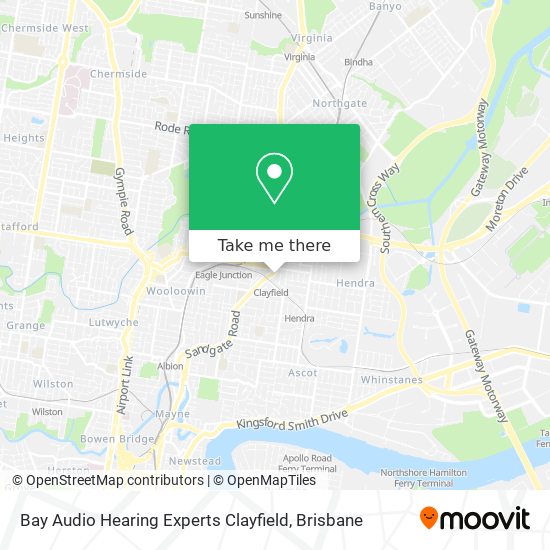 Bay Audio Hearing Experts Clayfield map