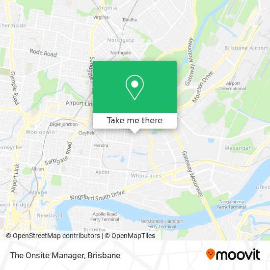 The Onsite Manager map
