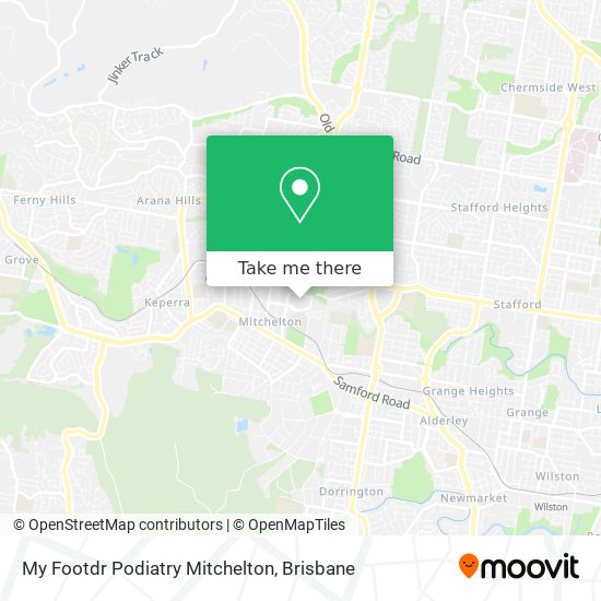 My Footdr Podiatry Mitchelton map