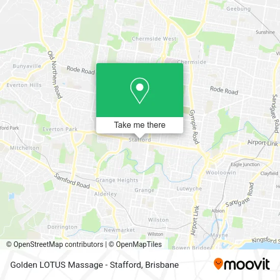 Golden LOTUS Massage - Stafford map