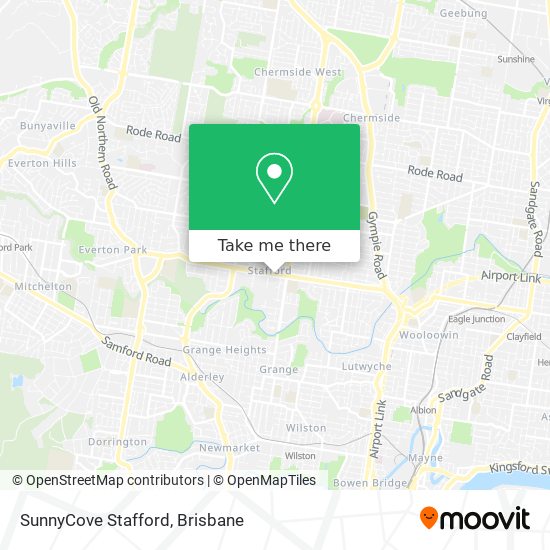 SunnyCove Stafford map