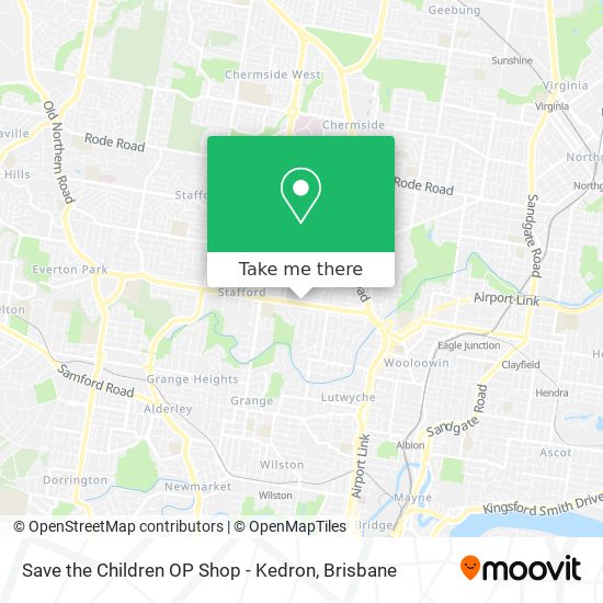 Mapa Save the Children OP Shop - Kedron