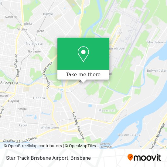 Star Track Brisbane Airport map