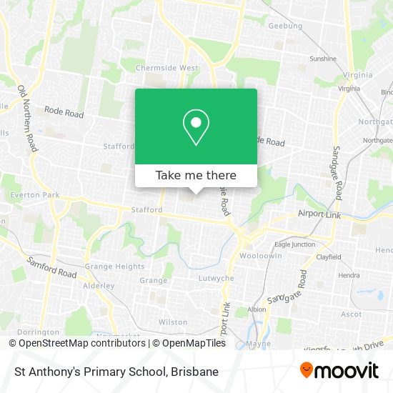 St Anthony's Primary School map