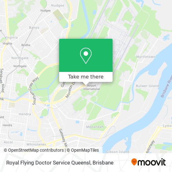 Royal Flying Doctor Service Queensl map
