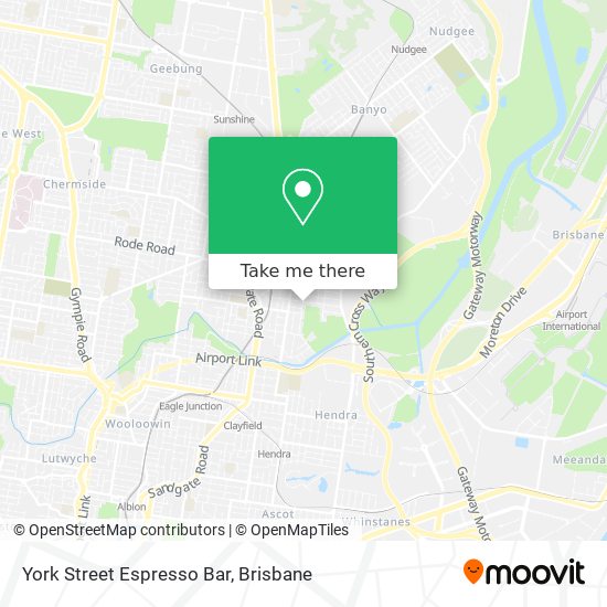 York Street Espresso Bar map
