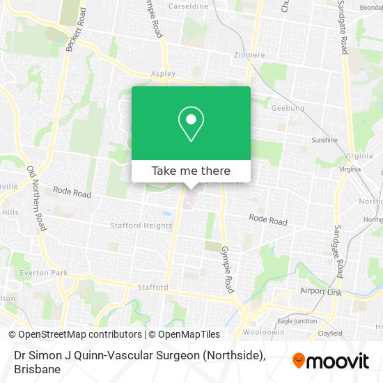 Dr Simon J Quinn-Vascular Surgeon (Northside) map