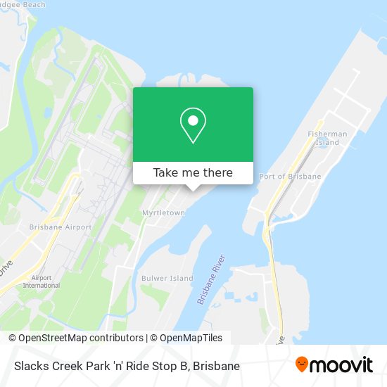 Slacks Creek Park 'n' Ride Stop B map