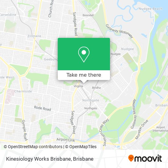 Kinesiology Works Brisbane map