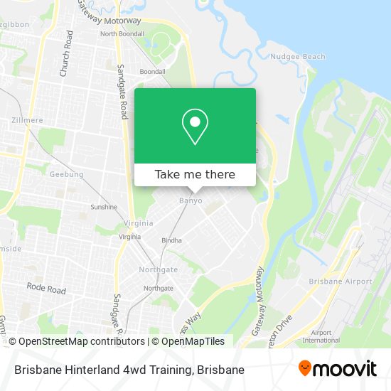 Brisbane Hinterland 4wd Training map