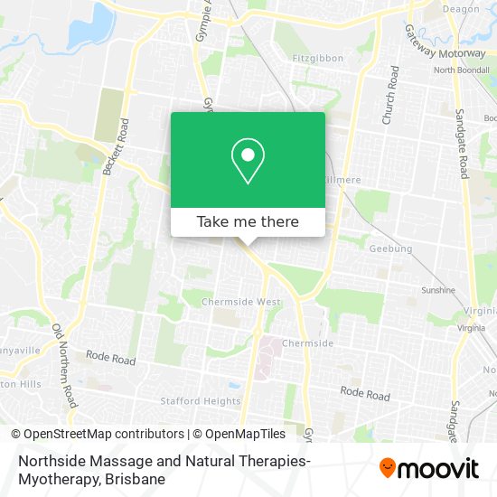 Northside Massage and Natural Therapies-Myotherapy map