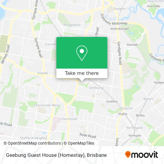 Mapa Geebung Guest House (Homestay)