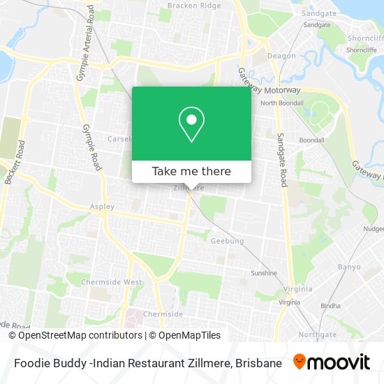 Foodie Buddy -Indian Restaurant Zillmere map