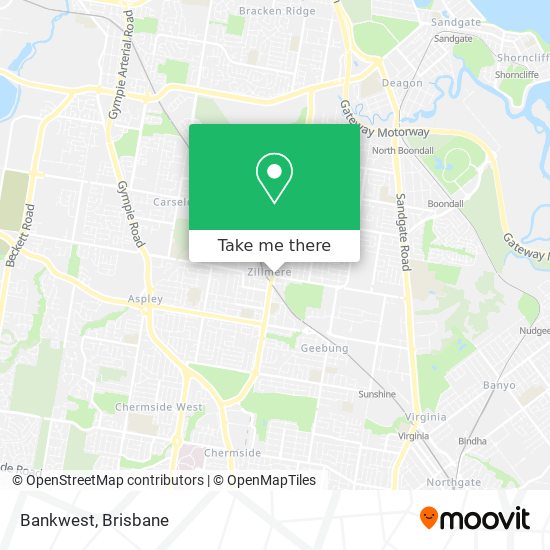 Mapa Bankwest