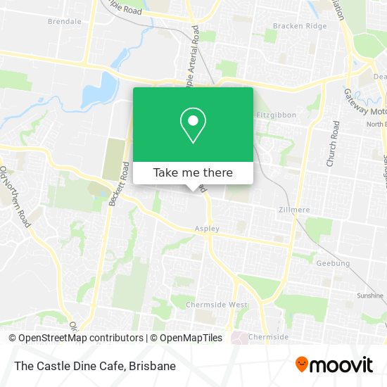 The Castle Dine Cafe map