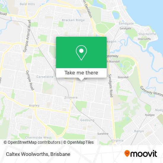 Mapa Caltex Woolworths