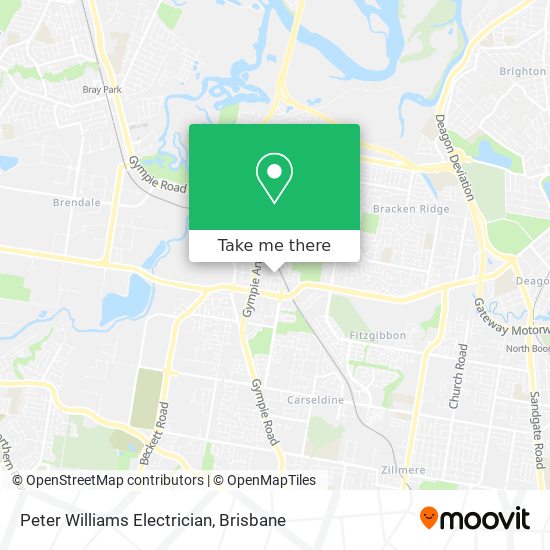 Peter Williams Electrician map