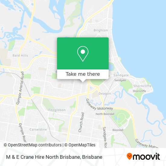 M & E Crane Hire North Brisbane map