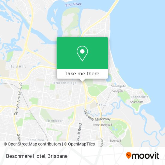 Beachmere Hotel map