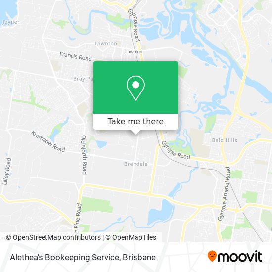 Alethea's Bookeeping Service map