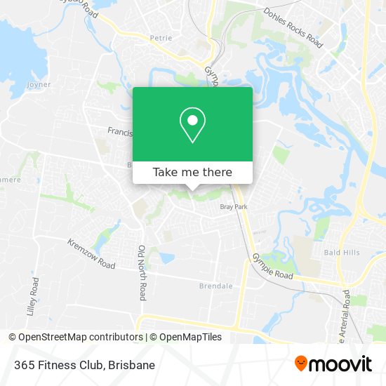 365 Fitness Club map