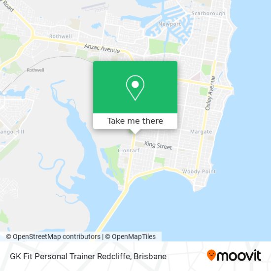 GK Fit Personal Trainer Redcliffe map