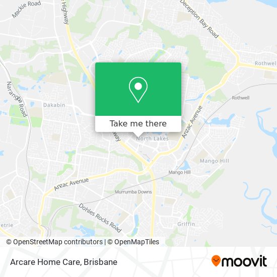 Arcare Home Care map