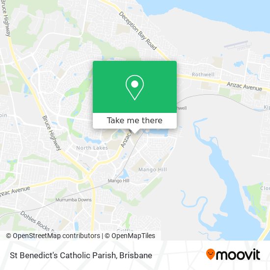 St Benedict's Catholic Parish map