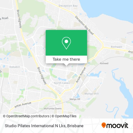 Studio Pilates International N Lks map