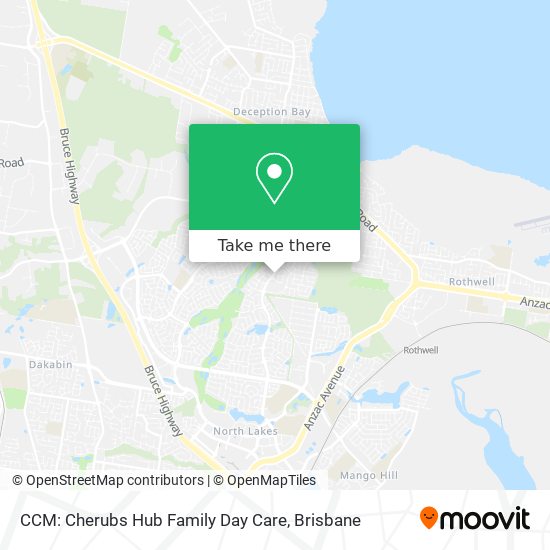 CCM: Cherubs Hub Family Day Care map