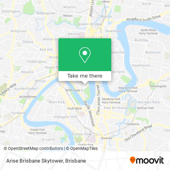 Arise Brisbane Skytower map