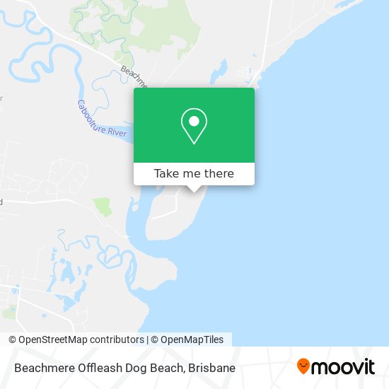 Beachmere Offleash Dog Beach map