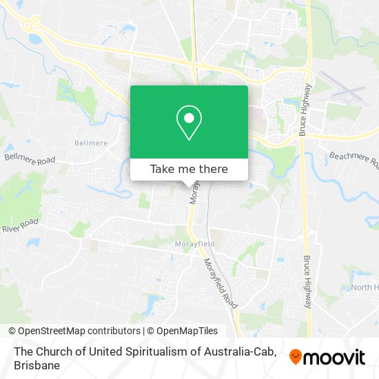 The Church of United Spiritualism of Australia-Cab map