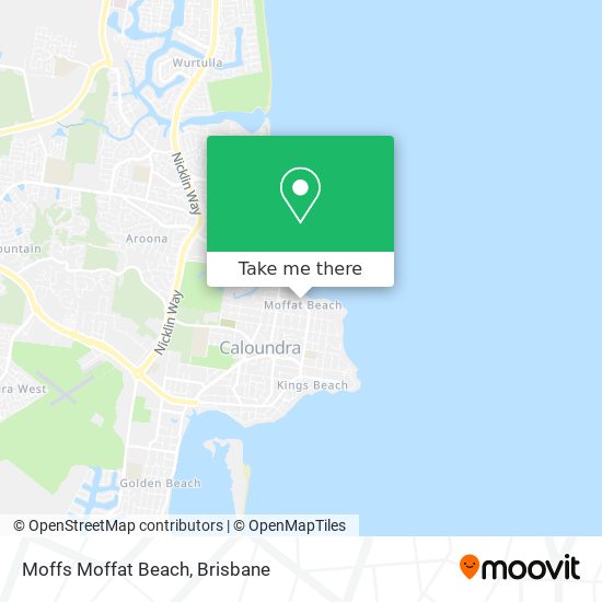 Mapa Moffs Moffat Beach