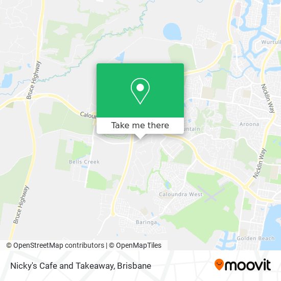 Nicky's Cafe and Takeaway map