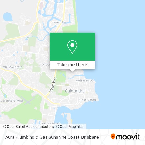 Mapa Aura Plumbing & Gas Sunshine Coast