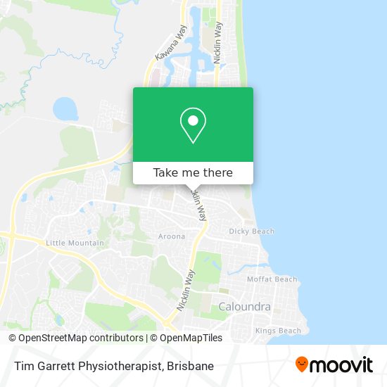 Tim Garrett Physiotherapist map