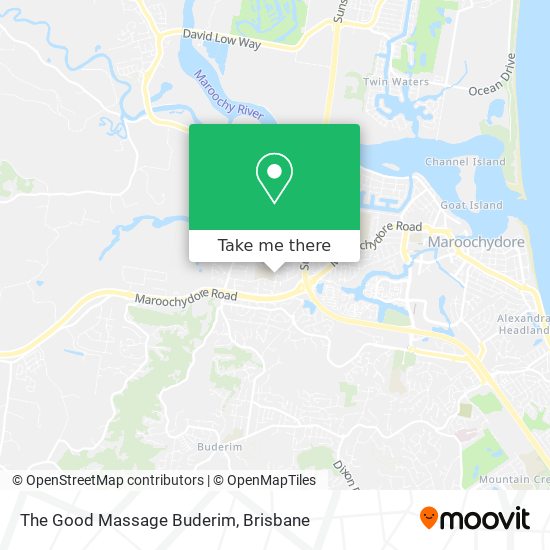 The Good Massage Buderim map