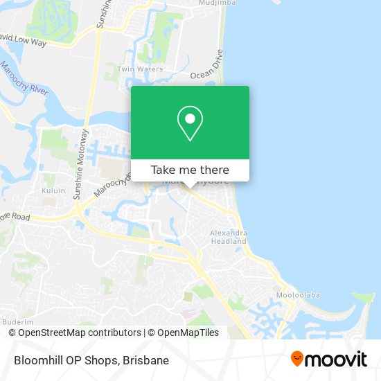 Bloomhill OP Shops map