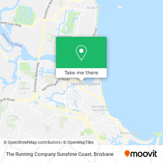 The Running Company Sunshine Coast map
