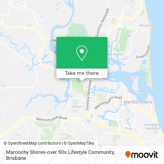 Maroochy Shores-over 50s Lifestyle Community map